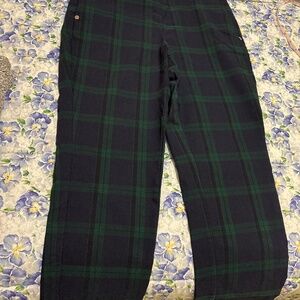 Anne Klein Plaid Stretch Pants